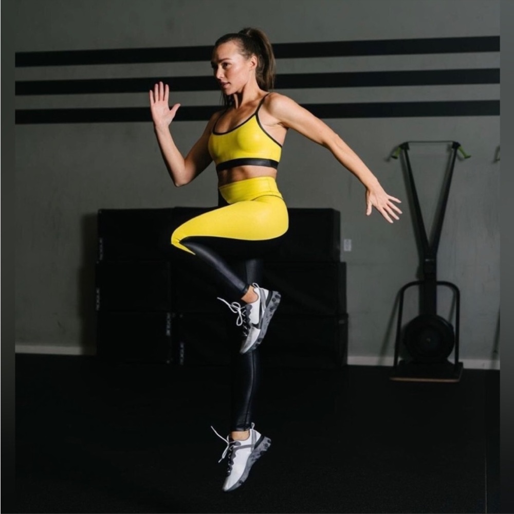 Zyia Active Neon Yellow Metallic Light N Tight Hi-Rise 24”